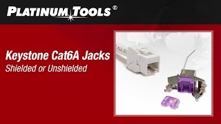 How to Terminate Keystone Cat6A Jacks